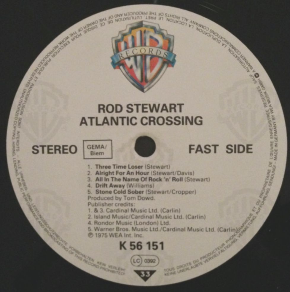 Rod Stewart - Atlantic Crossing - 1975.   (LP). 12. Vinyl. Пластинка. Germany - фото фото фото 2
