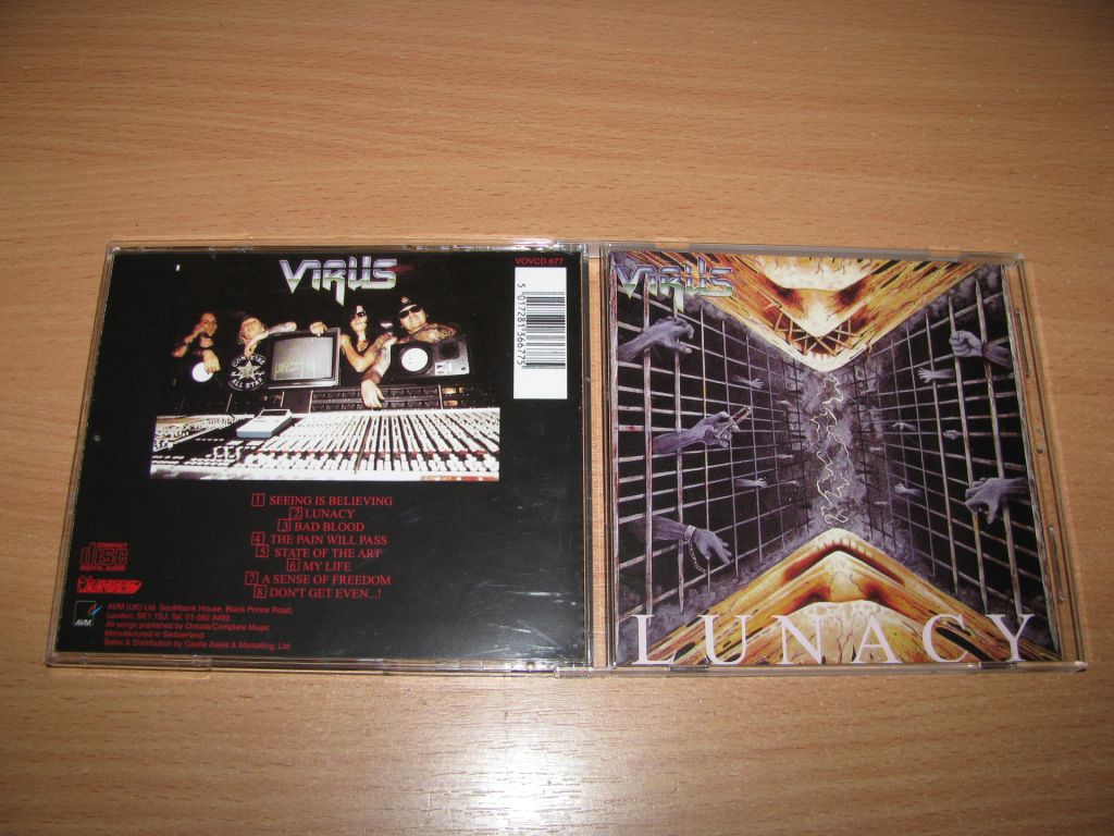 VIRUS - Lunacy  (1989 AVM 1st press,Swiss) - фото фото фото 0