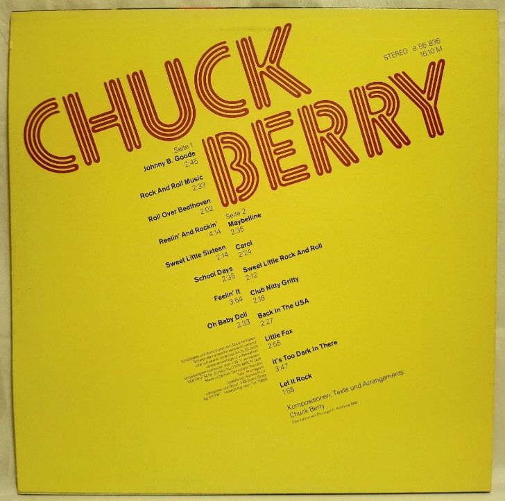Chuck Berry - The Best Of - 1957-79.  (LP). 12. Vinyl. Пластинка. Germany. - фото фото фото 1