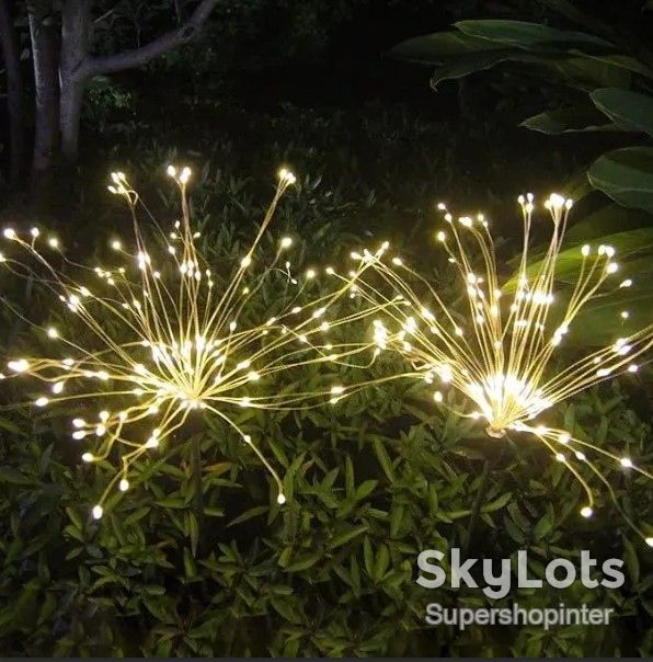 Фонарь садовый Фейерверк на солнечной батарее 90 led HA-38 - фото фото фото 4