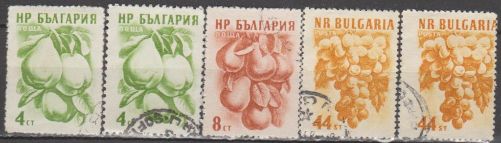 Болгария Болгарія 1957 флора фрукты - фото фото фото 0