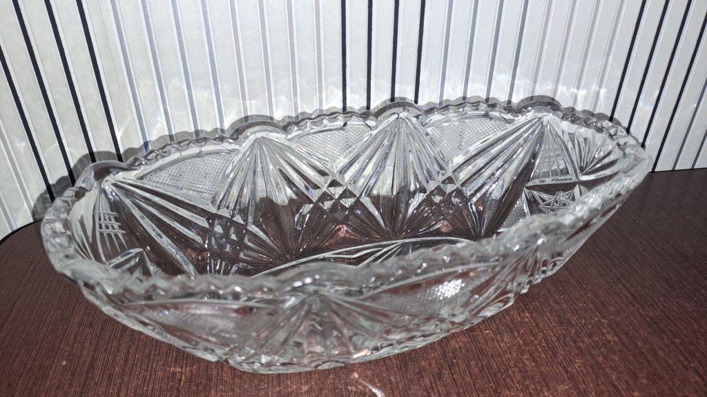 Салатник большой хрусталь 24см - фото фото фото 2