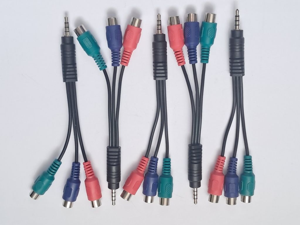 Перехідник JACK 3,5 на 3 RCA тип1 - фото фото фото 0