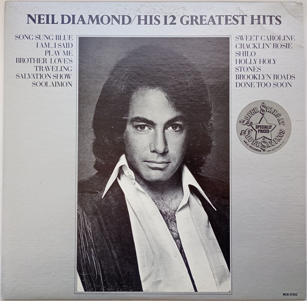 NEIL DIAMOND His 12 Greatest Hits LP EX-/VG++ - фото фото фото 0