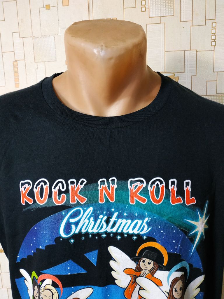 Футболка чоловіча чорна ROCK N ROLL p-p L - фото фото фото 3