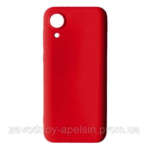 Samsung A03 Core A032 Чехол силиконовый Silicone Cover (красный) - фото фото фото 0