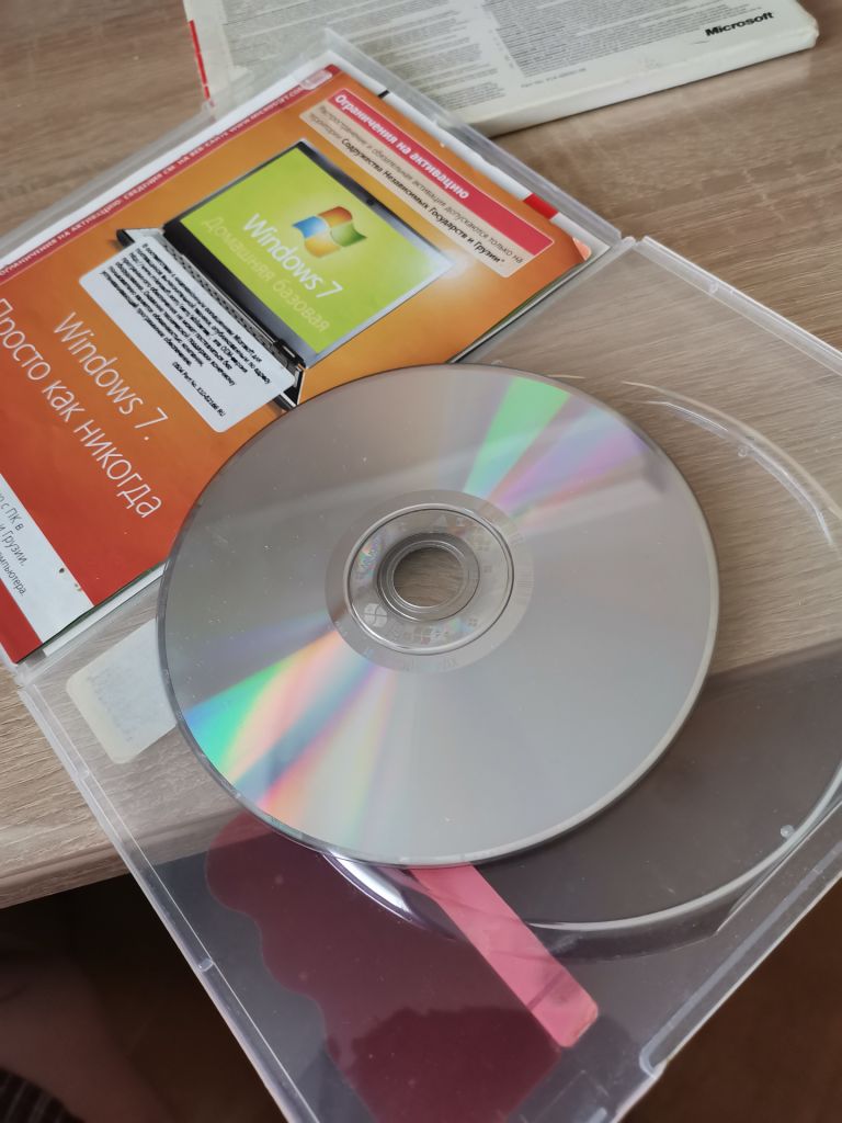 Установочный диск Windows 7 книжка диск ключ - фото фото фото 1