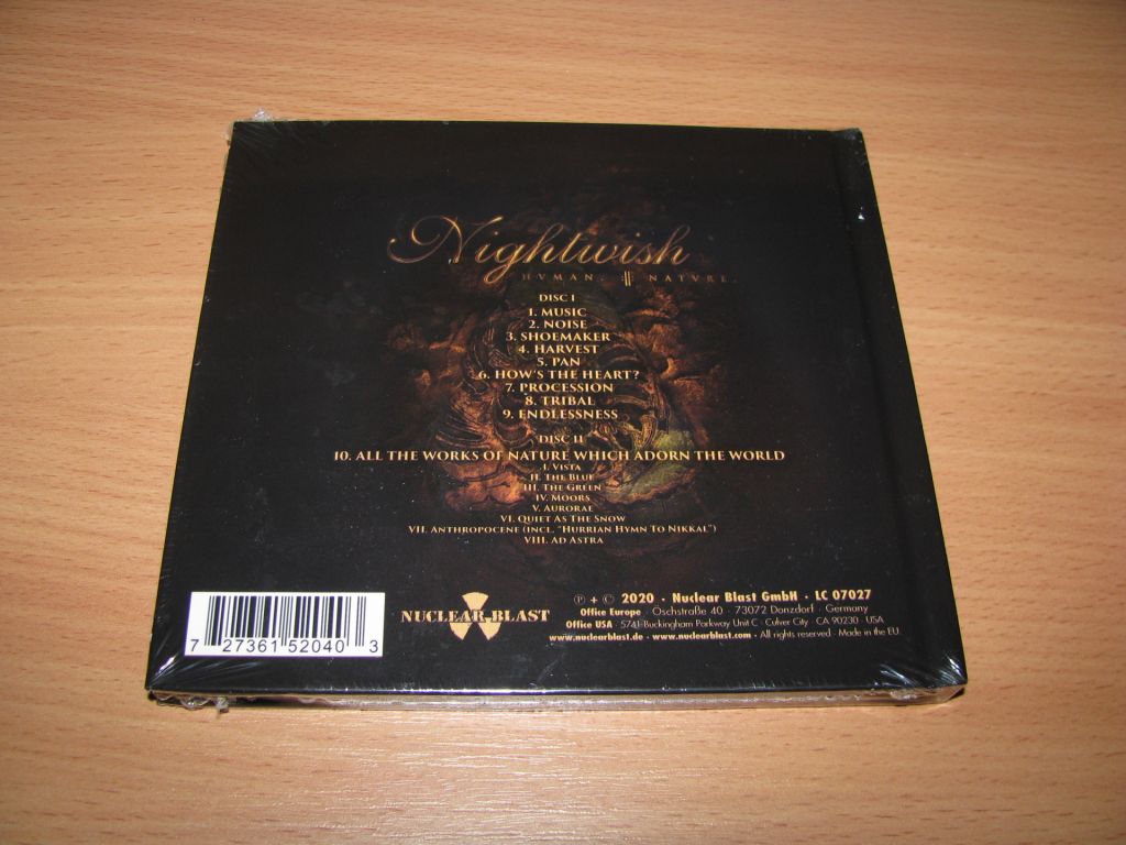 NIGHTWISH - Human :||: Nature      (2020 Nuclear Blast LIMITED 2CD DIGIBOOK,Germany) - фото фото фото 1