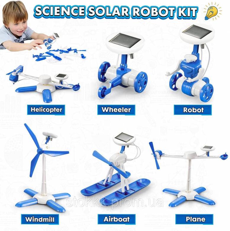 Игрушка сделай сам BIGEARN Solar Robot 6 в 1 развивающая игрушка - фото фото фото 2
