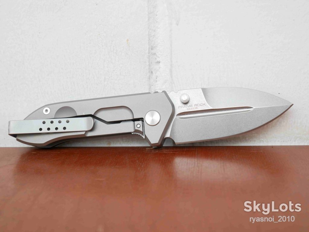 Extrema Ratio Frame Rock, D2 Stonewash, Titanium, Replica, Outdoor, Tactical, Frame Lock - фото фото фото 12