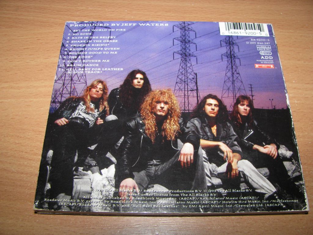 ANNIHILATOR - Set The World Of Fire  (1993 Roadrunner 1st press,DIGI) - фото фото фото 2