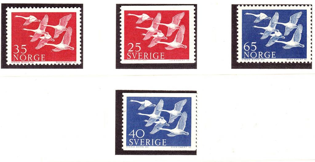 Норвегия и Швеция 1956  г MNH - EUROPA - фото фото фото 0