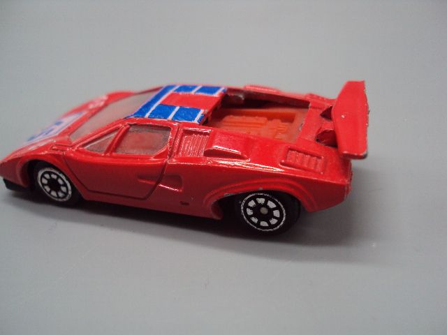 Машинка модель Lamborghini Countach 45 красная Ламборгини Hong Kong гонконг №18907 - фото фото фото 3