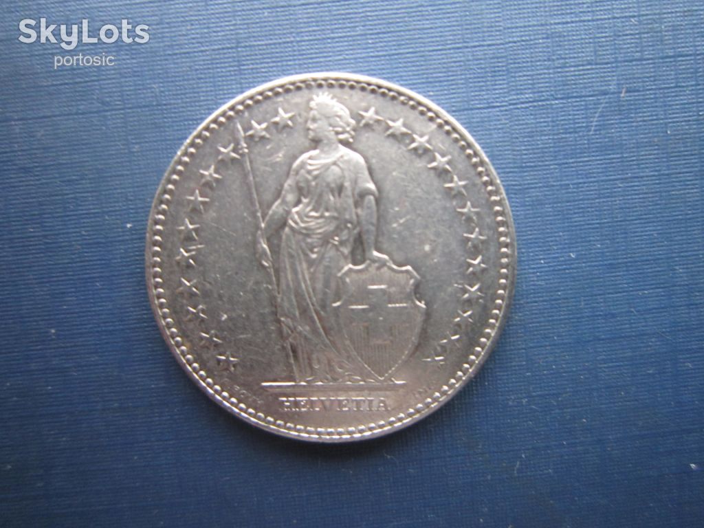 Монета 2 франка Швейцария 1988 - фото фото фото 1