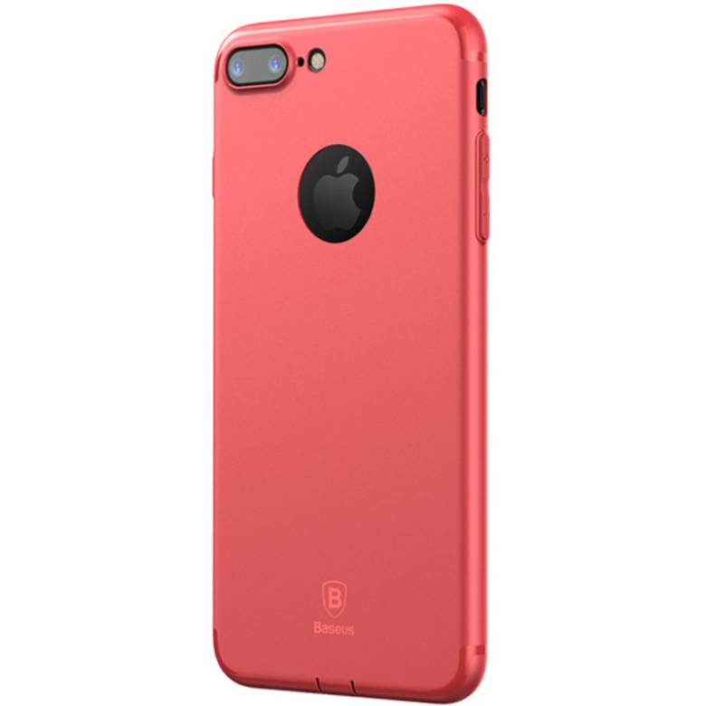 Чехол Baseus для iPhone 8 Plus/7 Plus Simple Solid Red (ARAPIPH7P-MS09) - фото фото фото 1