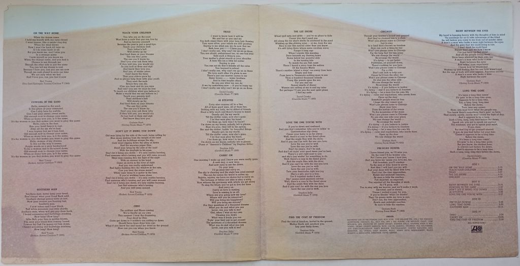 CROSBY, STILLS, NASH &amp; YOUNG 4 Way Street 2LP VG+/VG- - фото фото фото 3