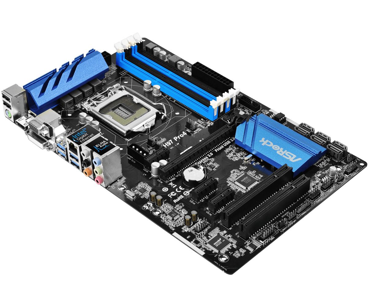 Мать 1150, ASRock H97 PRO4. Intel H97 - фото фото фото 1