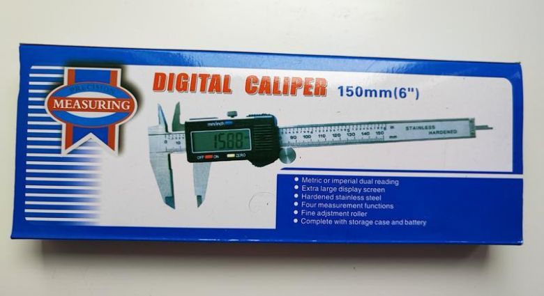 Електронний штангенциркуль digital caliper з lcd - фото фото фото 0