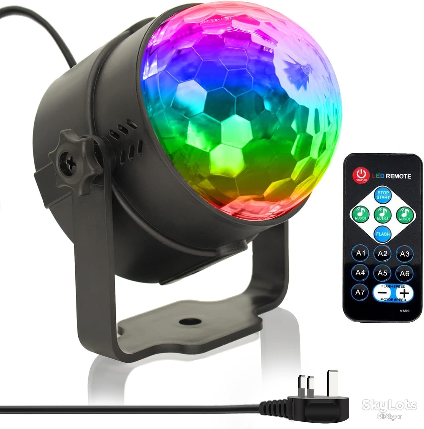 Світлодіодний диско-шар  (Magic Ball Light / LED RGB Party Light) *80976 - фото фото фото 0