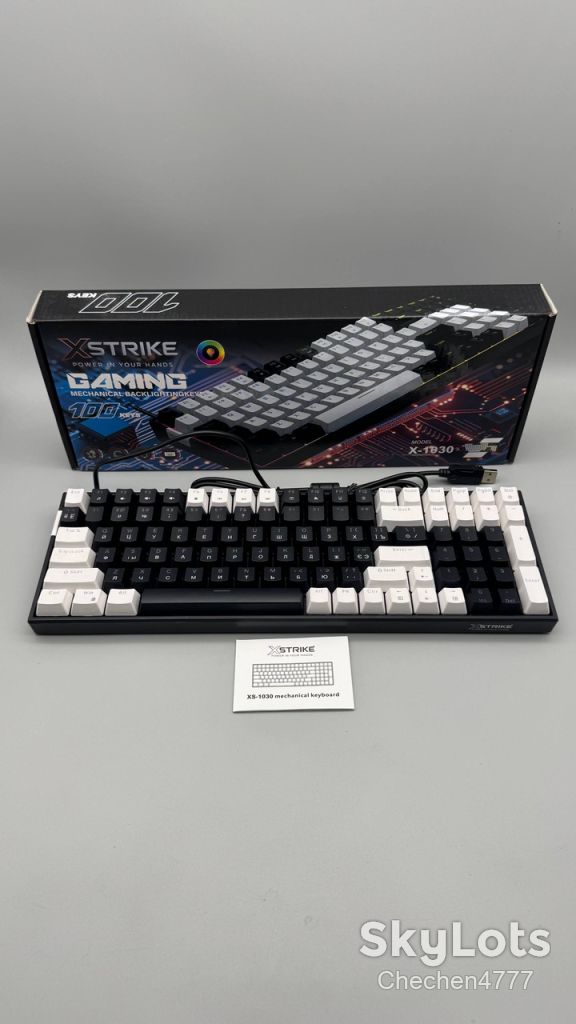 Клавіатура XSTRIKE XS-1030 МЕХАНІЧНА RGB USB 100 keys - фото фото фото 0