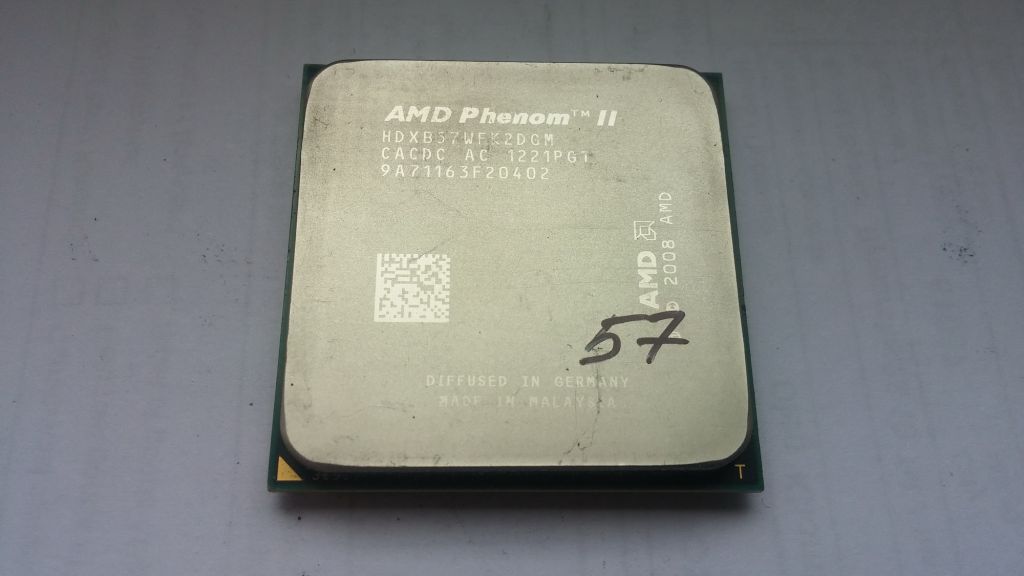 Процессор AMD Phenom II x2 B57 3.20GHz/2MB/1800MHz    (HDXB57WFK2DGM) socket AM3 80W Вживане - фото фото фото 0