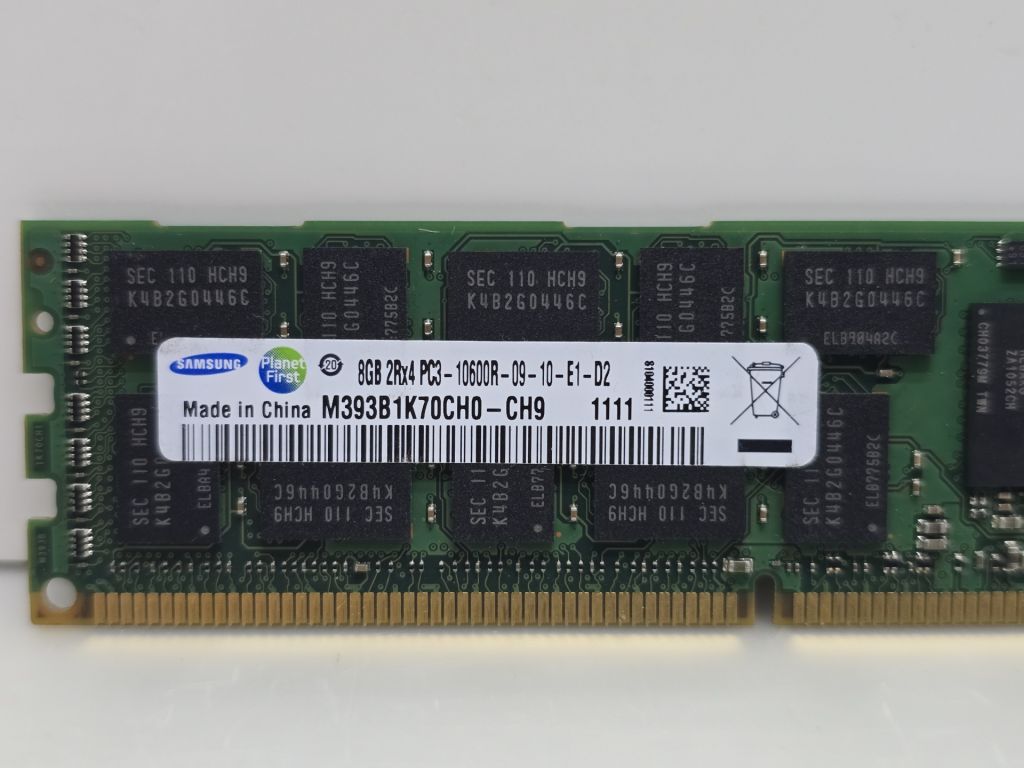 Оперативная память Samsung 8Gb DDR3 1333Mhz  PC3L-10600R ECC REG для СерверІв - фото фото фото 1