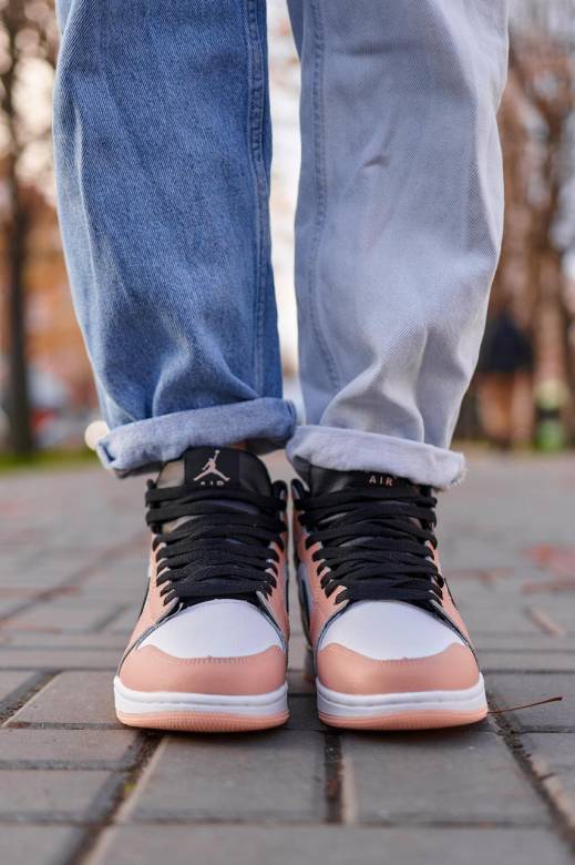 Nike Air Jordan 1 Retro Mid Peach Fur 36 - фото фото фото 8