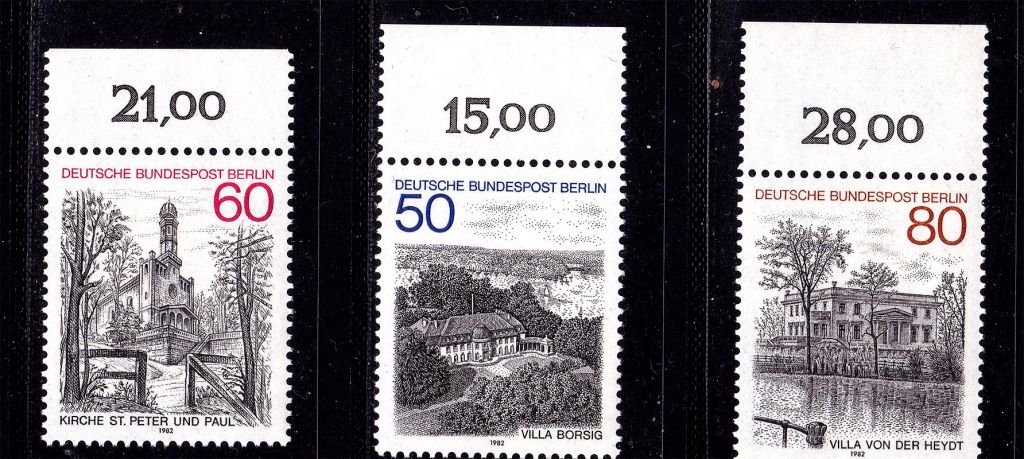 Германия - Берлин  1982 г MNH -   архитектура - фото фото фото 0