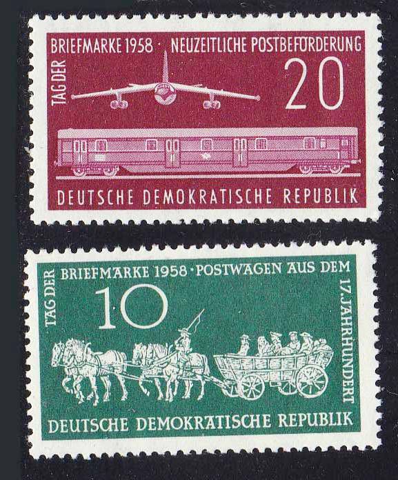 Транспорт. Авиация. ГДР 1958 г MNH - - фото фото фото 0