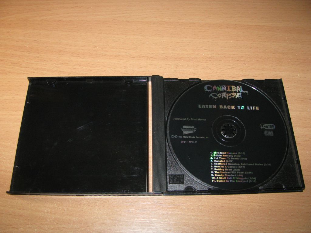 CANNIBAL CORPSE - Eaten Back To Life  (1990 Metal Blade Germany) - фото фото фото 1
