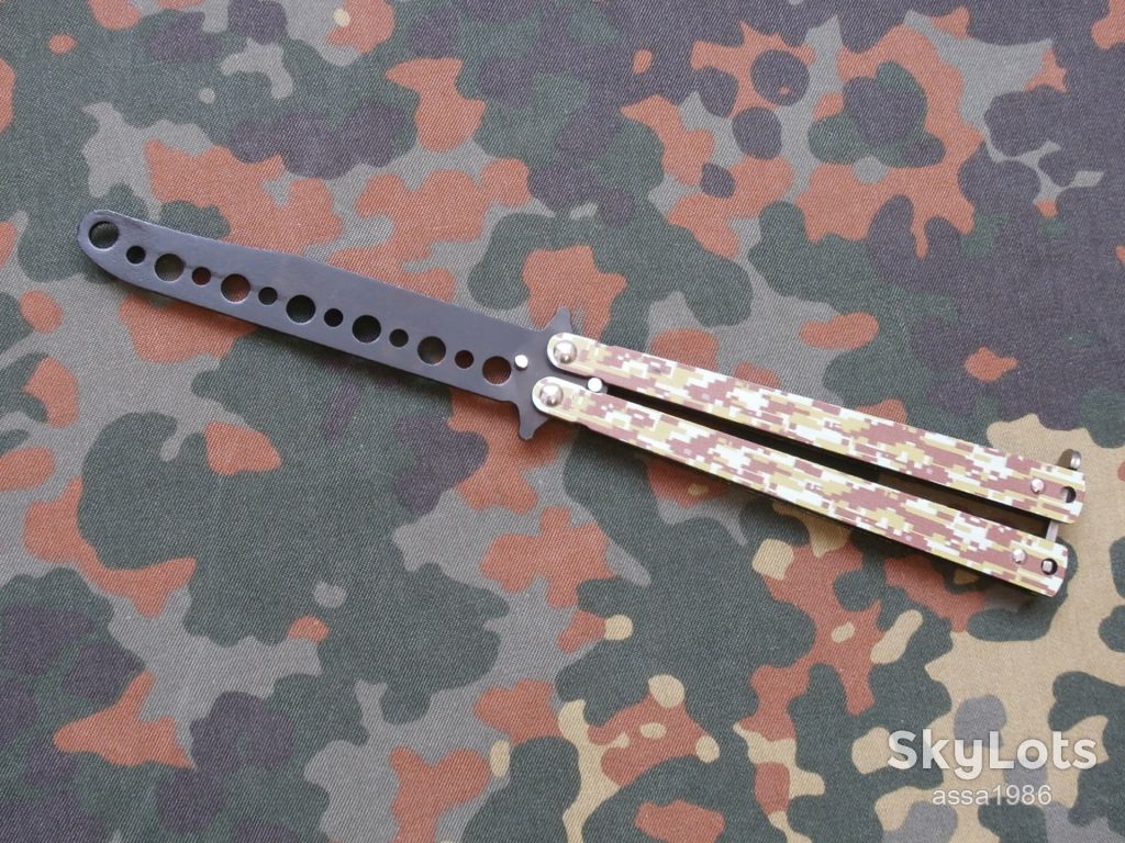 Ніж розкладний Метелик навчальний Benchmade Militarist 22см,Нож бабочка Тренировочная - фото фото фото 0