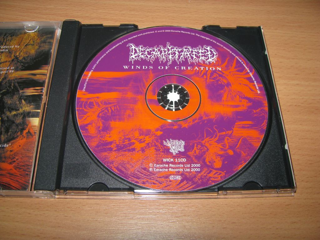 DECAPITATED - Winds Of Creation  (2001 Wicked World 1st press,UK) - фото фото фото 2