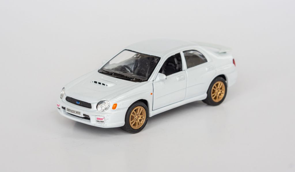 1:38 Subaru Impreza WRX STI 2002 white, WELLY #2342 - фото фото фото 0