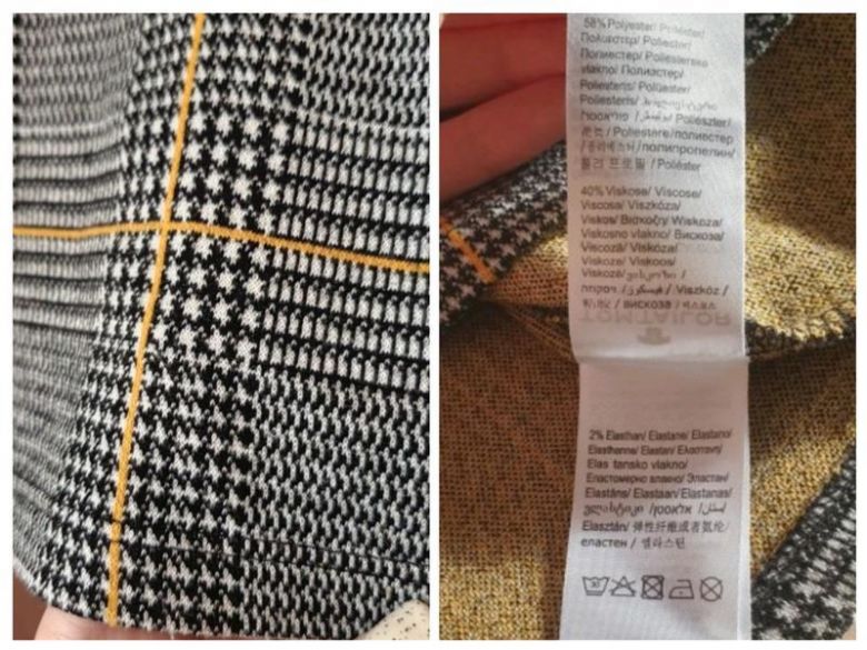Стильний якісний світшот у клітинку tom tailor щільний досить ... - фото фото фото 7