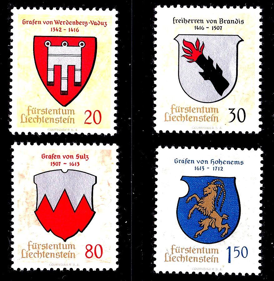 Лихтенштейн  1964 г  MNH - геральдика - фото фото фото 0