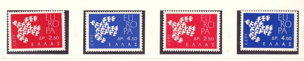 Германия  1961 г  MNH  - EUROPA CEPT - 2е фл. марки - фото фото фото 0