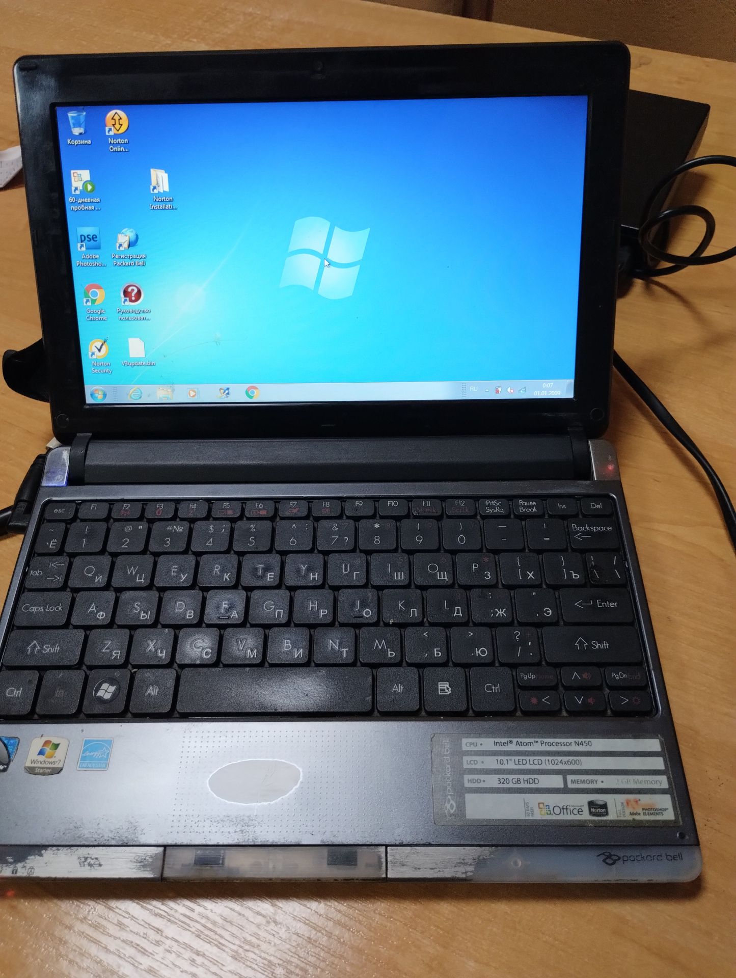 Packard Bell NAV50 10.1 Intel N450 2 RAM 320 HDD - фото фото фото 3