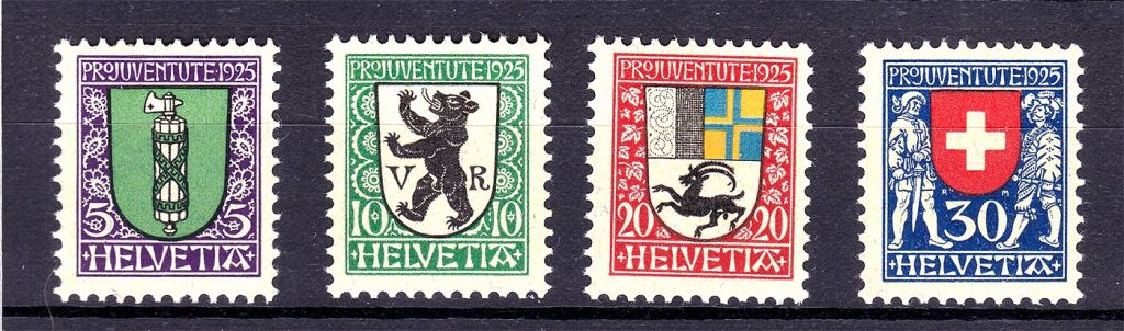 Швейцария / Helvetia 1925 г MNH  - геральдика - фото фото фото 0
