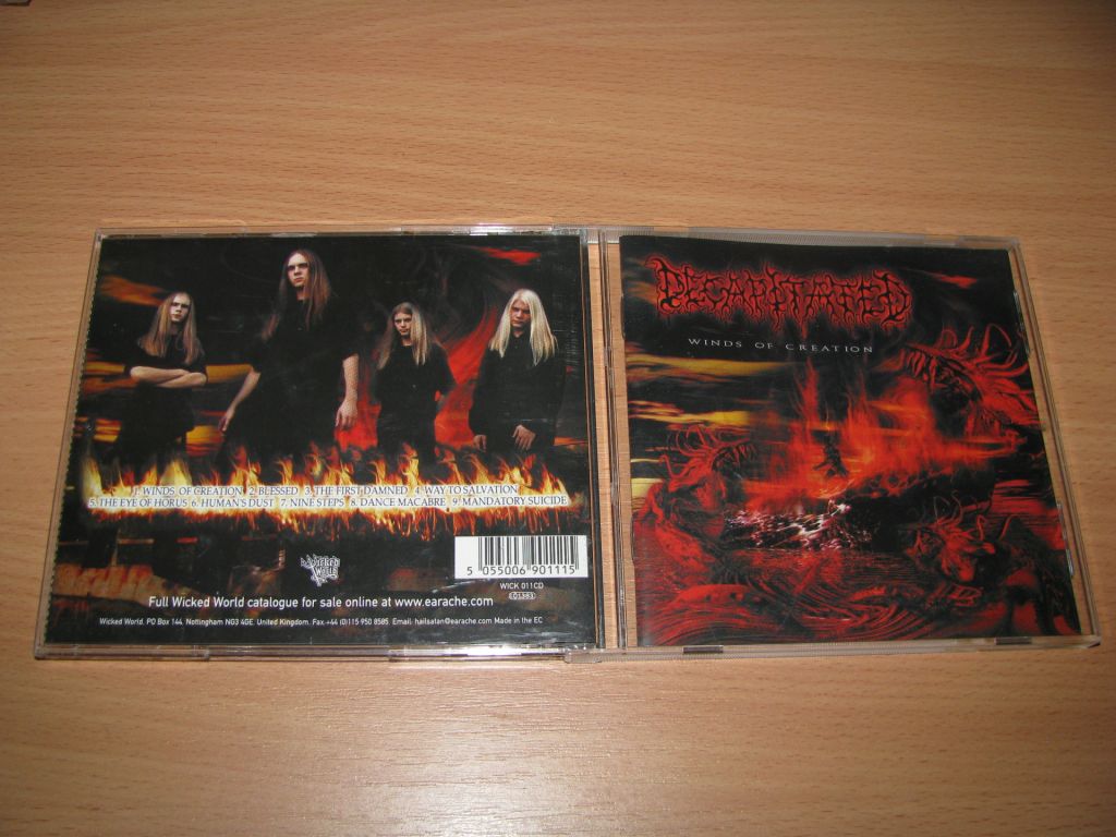 DECAPITATED - Winds Of Creation  (2000 Wicked World 1st press,UK) - фото фото фото 0