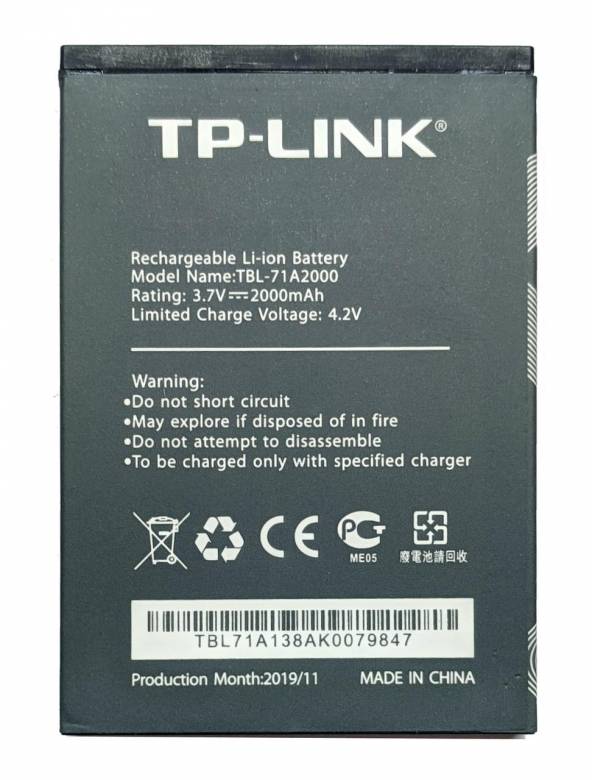 Аккумулятор TP-Link TBL-71A2000 для TL-TR761 / TL-TR861 / M7300 / M5350 - фото фото фото 0