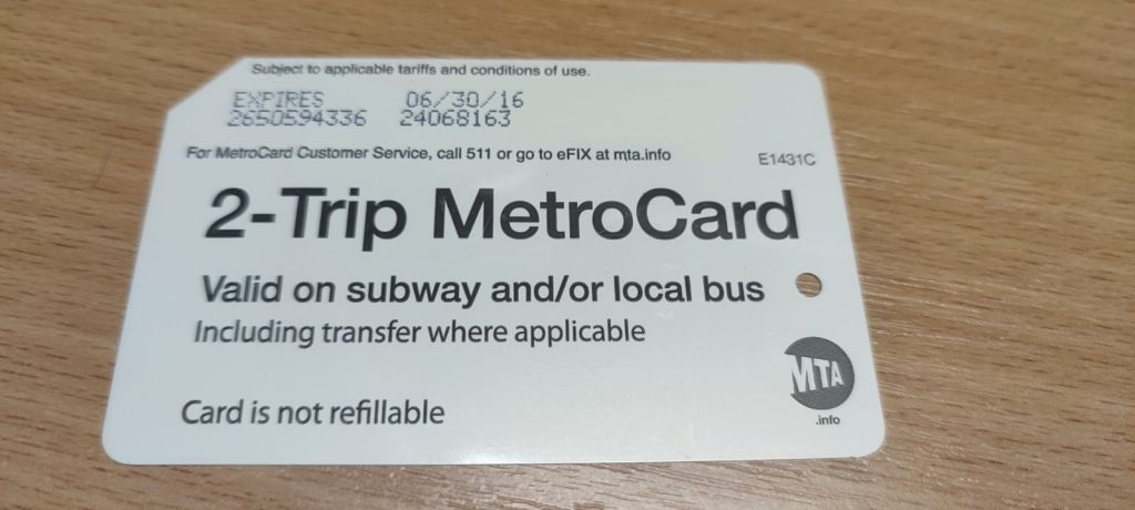 Проездной билет Коллекционные карты метро Нью-Йорка MTA MetroCard  (США, лот 2 шт.) - фото фото фото 2