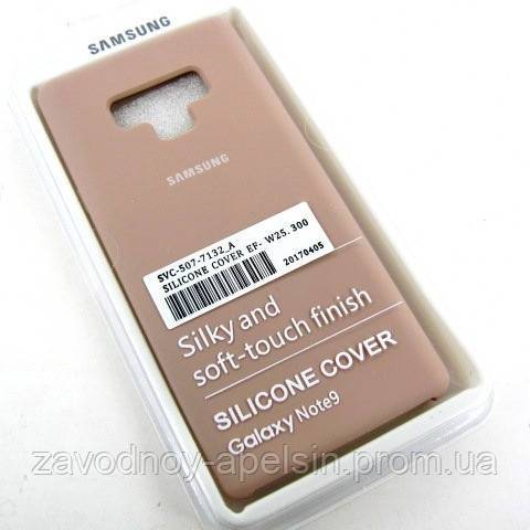 Samsung N960 Note9 силиконовый чехол Silicone Cover пудра - фото фото фото 1