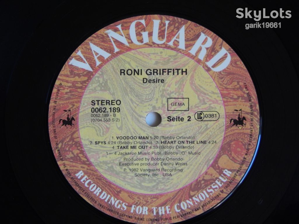 Roni Griffith - Desire  (Vanguard ‎– 0062.189, Germany) EX+/NM- - фото фото фото 3