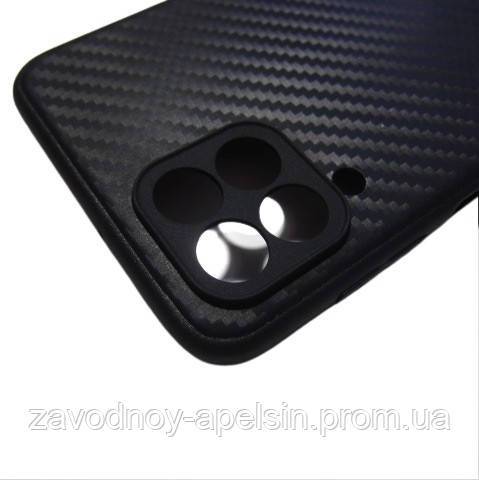 Samsung M33 M335 Чехол силиконовый Карбон (черный) - фото фото фото 1