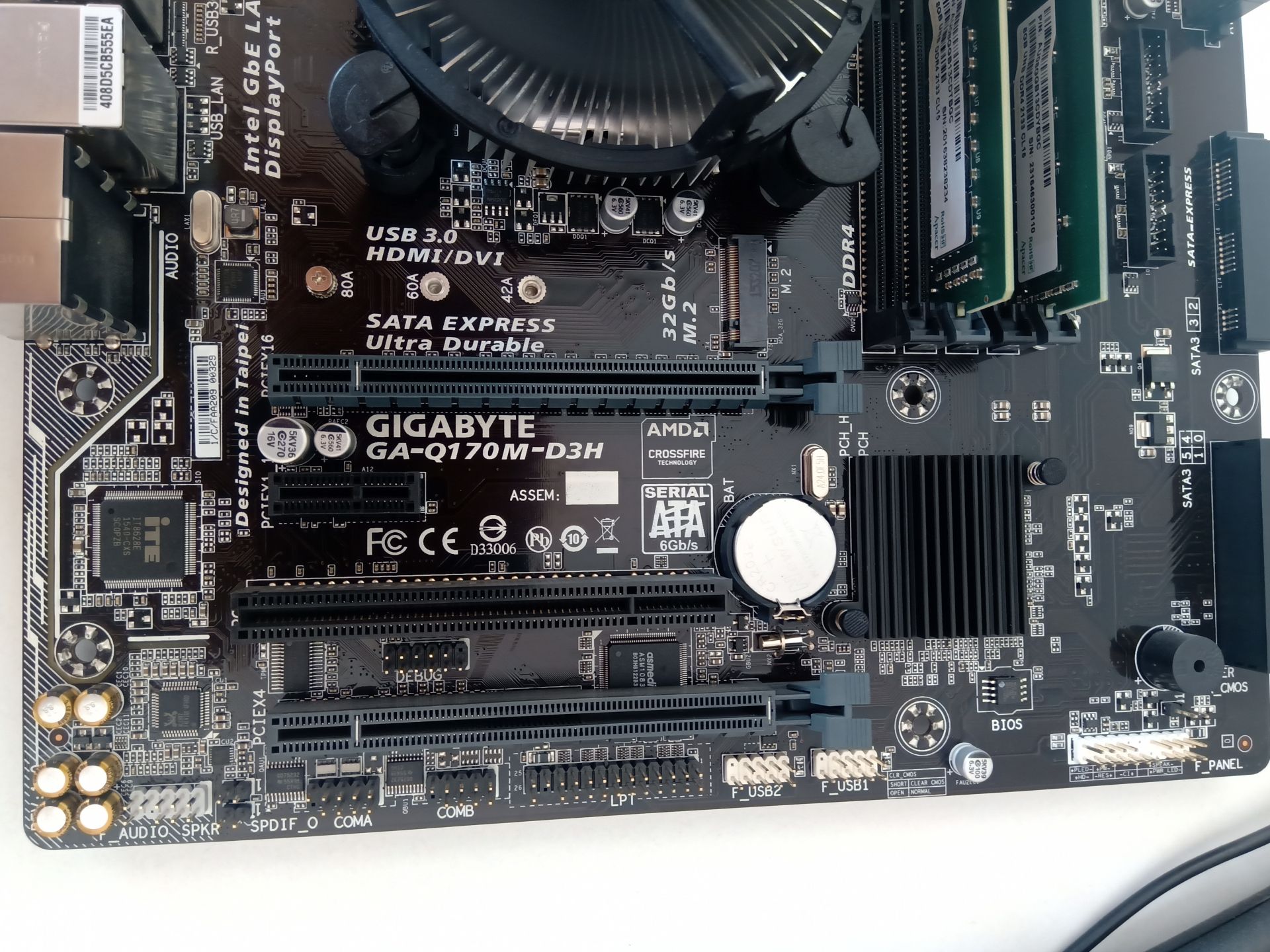 Мат.плата Gigabyte Q170M-D3H 1151 DDR4 Business - фото фото фото 2
