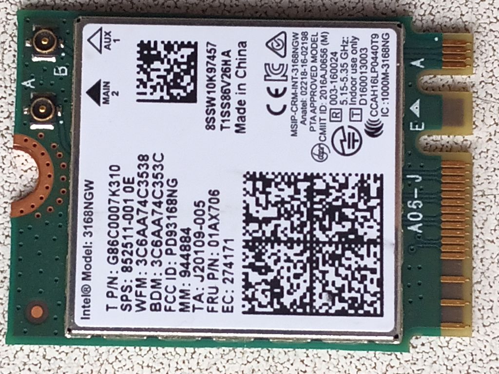 Б/У Wi-Fi модуль HP 250 G6 model-3168NGW - фото фото фото 1