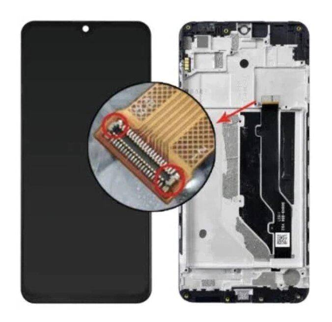 Дисплей ZTE Blade 20 Smart (V1050) черный + рамка - фото фото фото 0