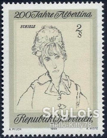 Австрия 1969 искусство живопись Шиле Mi 1314 MNH - фото фото фото 0
