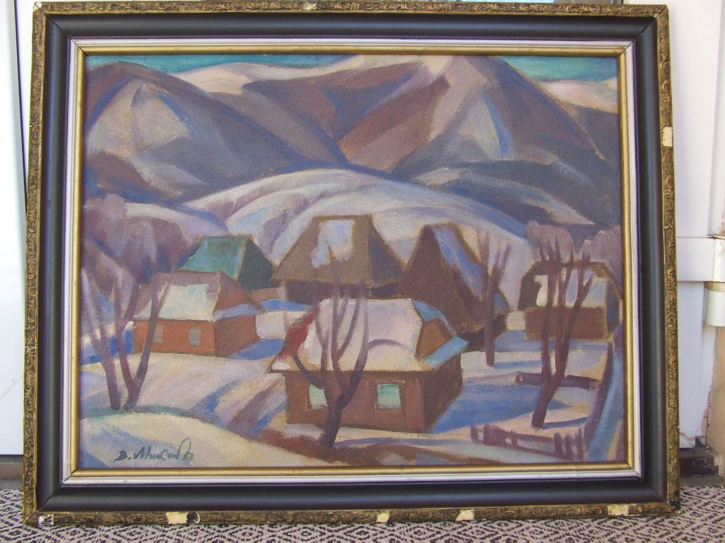 Нар.худ. Укр. Микита В,В. х.м. 65х50 см 1982гг.Закарпатская шк. Эрдели Бокшая - фото фото фото 6