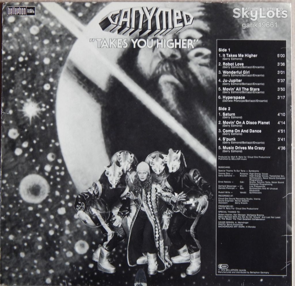 Ganymed – Takes You Higher  (Bacillus Records – BAC 2059, Germany) EX+/EX+ - фото фото фото 1